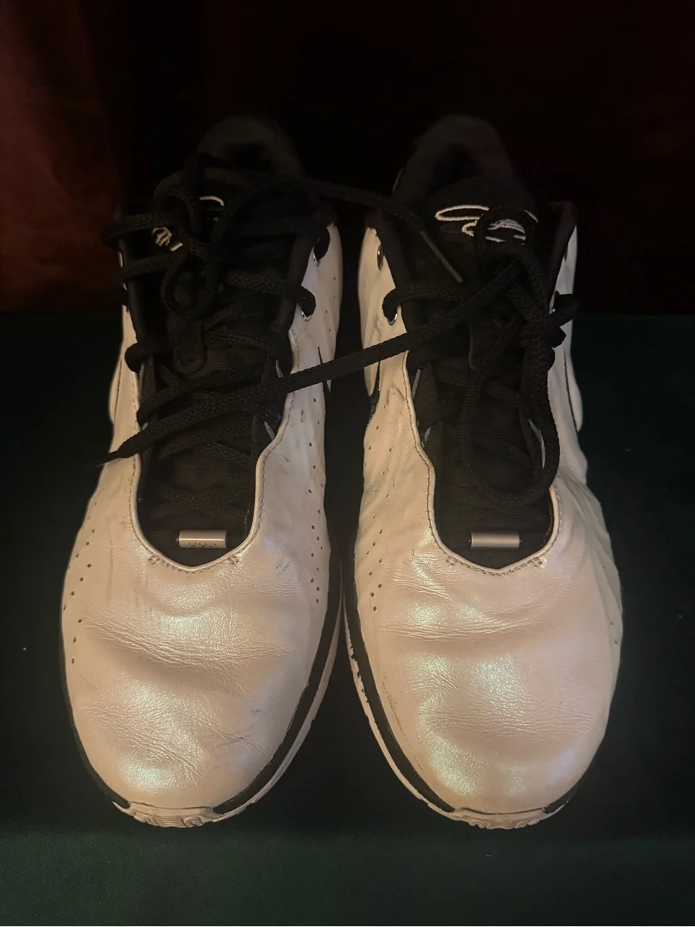 Nike White & Black Men’s Low-Top Zoom Tennis Sneakers